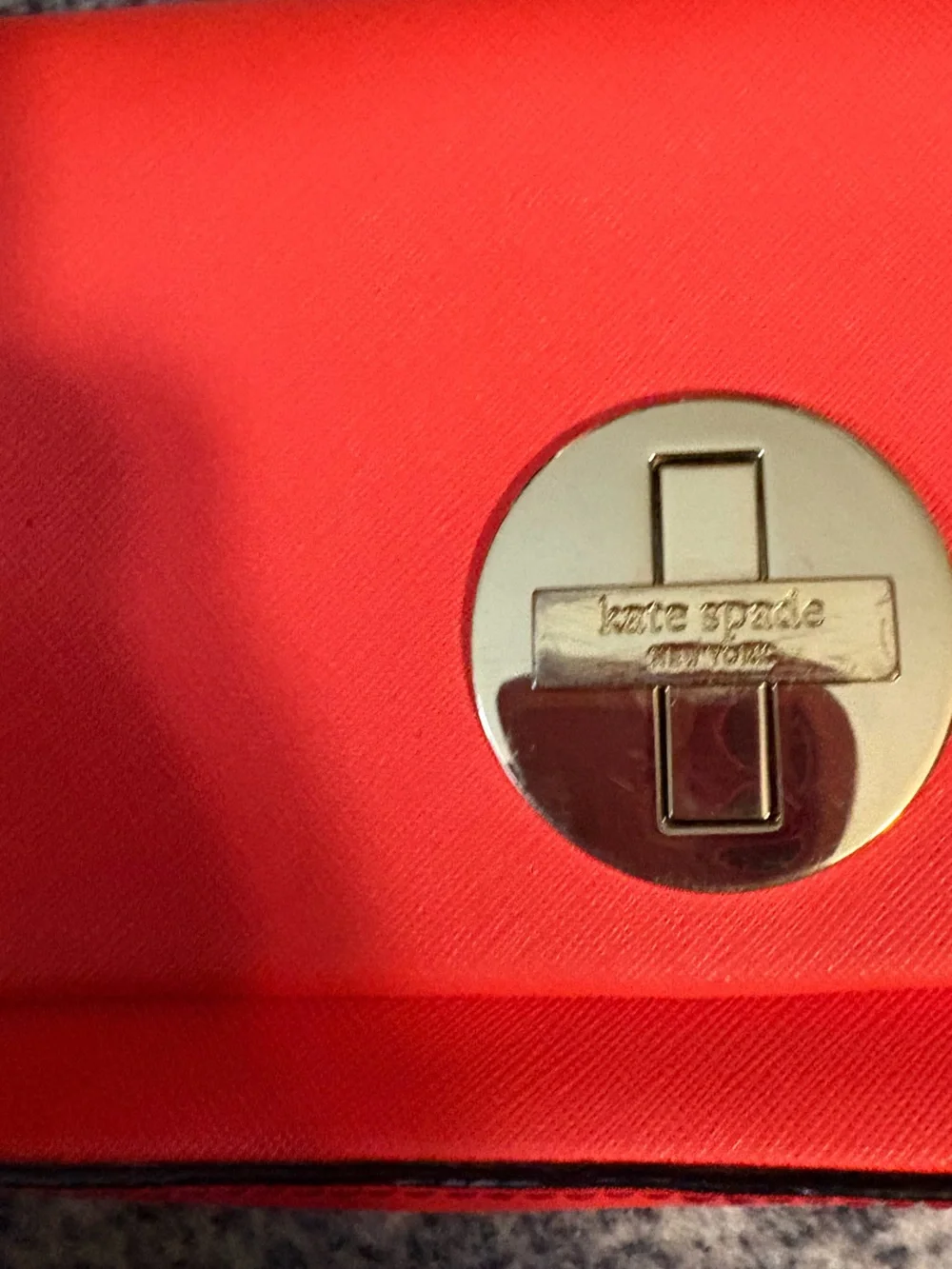 kate spade Red  Crossbody with Turn-Lock Detail